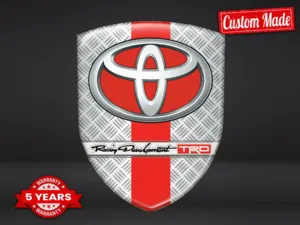 Toyota Badges Résine Style Exclusif Étiquettes Auto Perso
